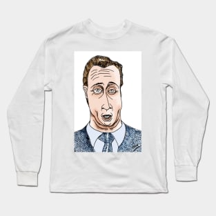 David Cameron Funny Cartoon Caricature Long Sleeve T-Shirt